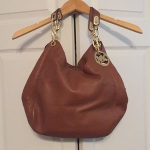 NWT Leather Michael Kors Fulton shoulder tote